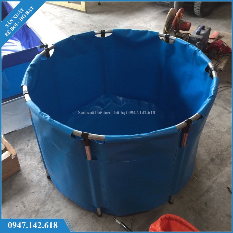 Bồn bạt nuôi cá, tank dưỡng cá đường kính 2m, cao 0.8m