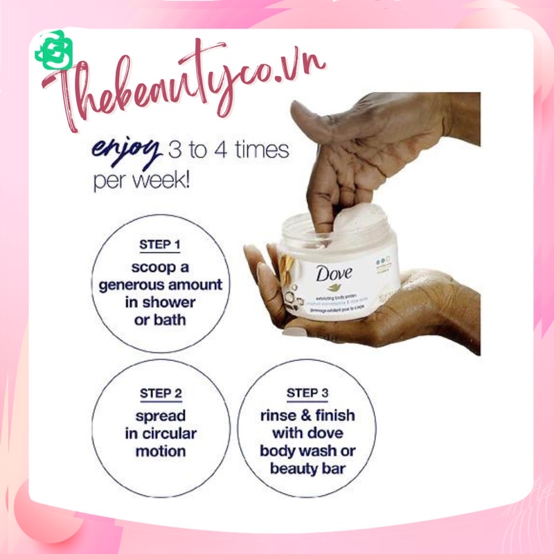Tẩy tế bào chết Dove Crushed Exfoliating Body Polish