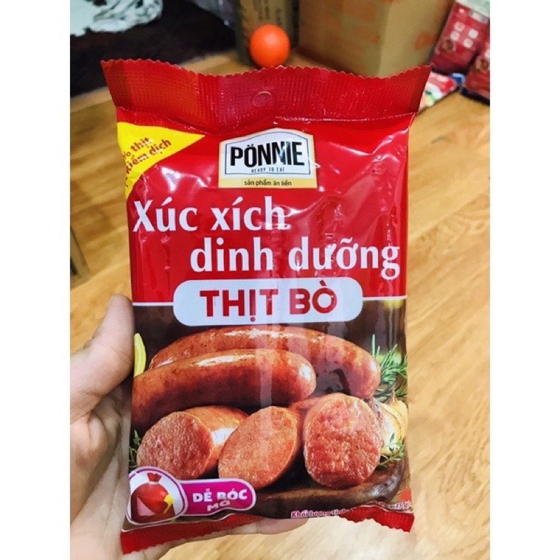 Xúc Xích Dinh Dưỡng Thịt Heo Ponnie gói 95g
