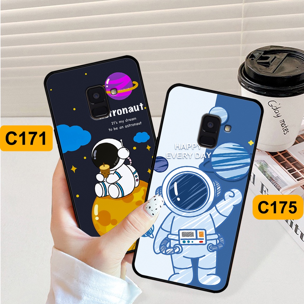 Ốp Samsung A6 2018 - A6 Plus - A8 2018 - A8 Plus in hình astronaut, phi hành gia vũ trụ hottrend, độc đáo, cá tính.