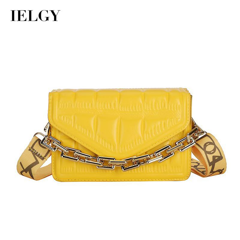 Túi Đeo Vai Dây Xích Bản Rộng In Chữ Phong Cách Hàn Quốc Cho Nữ