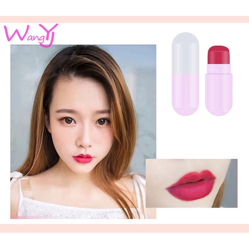 [Hàng mới về] Set 5 thỏi son môi thạch có dưỡng lâu trôi thiết kế vỏ dạng viên thuốc xinh xắn | BigBuy360 - bigbuy360.vn