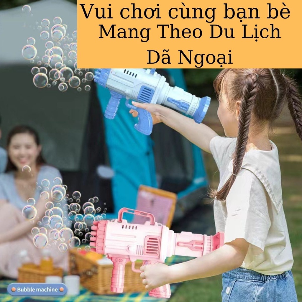 Súng bắn bong bóng Xà phòng cho bé 32,36,10,8, 23 nòng Cá heo trẻ em vui chơi vận động thỏa thích kèm pin và nước tạo BB