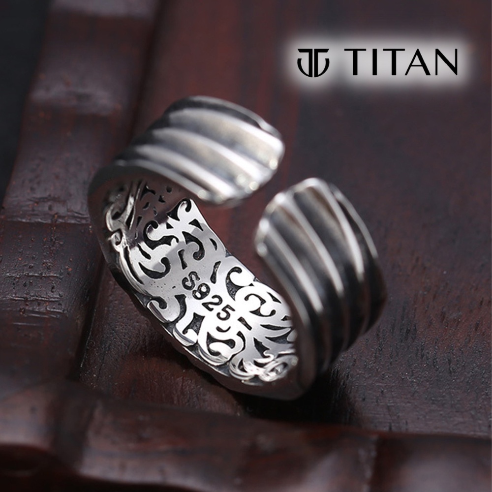 Nhẫn nam họa tiết con mắt kim tự tháp Ai Cập, nhẫn thời trang bụi bặm hiphop màu bạc, ring Titan Shop freesize unisex