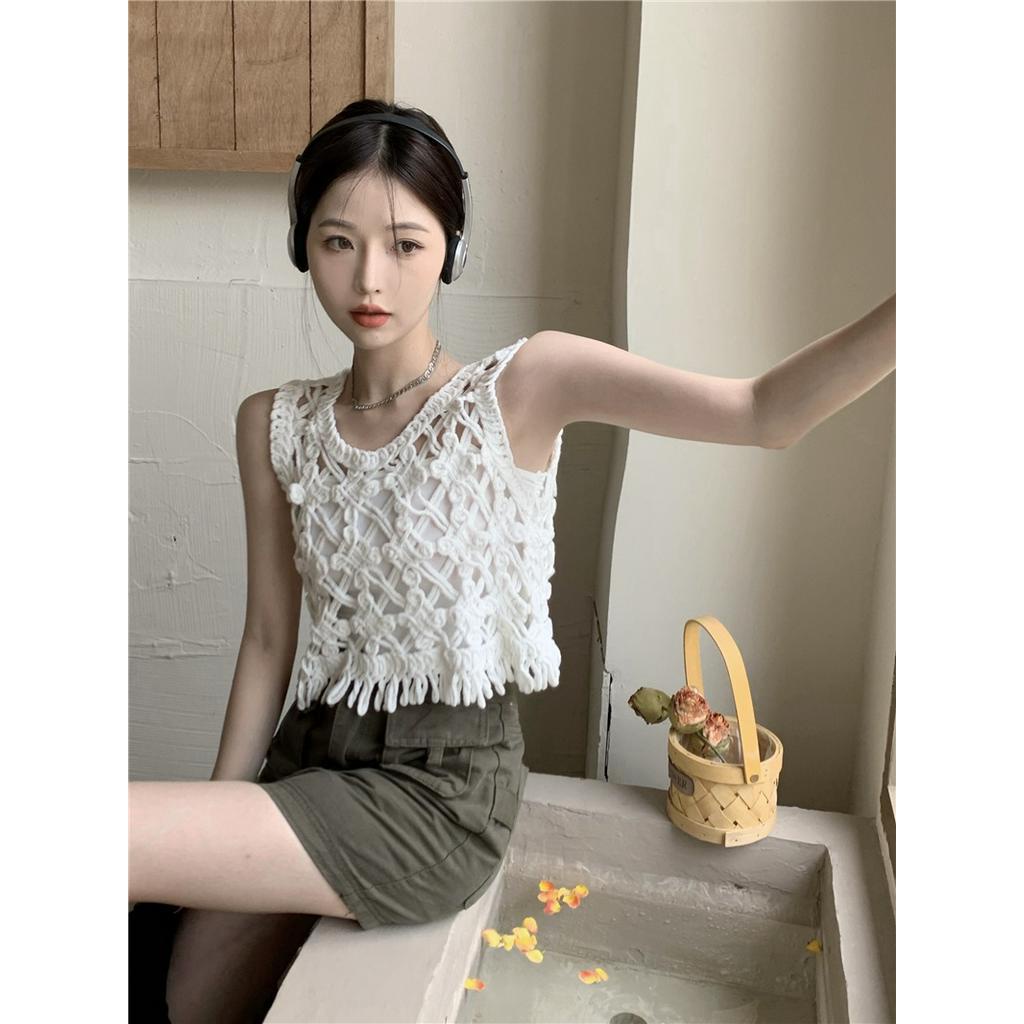 Áo Hai Dây Thiết Kế Mới Thời Trang Mùa Hè Phong Cách Retro 53223