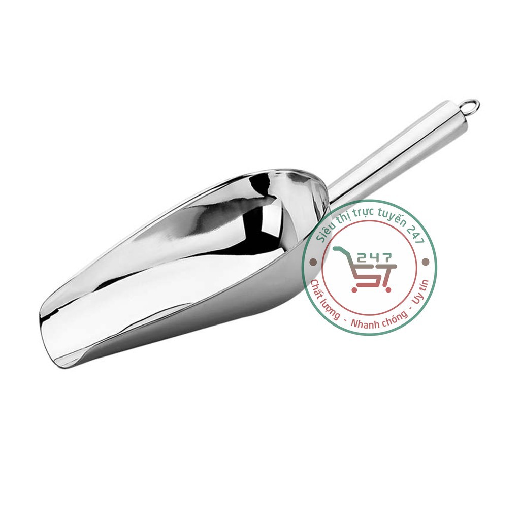 Xúc đá inox xúc hạt inox nhiều kích thước bền đẹp sáng bóng