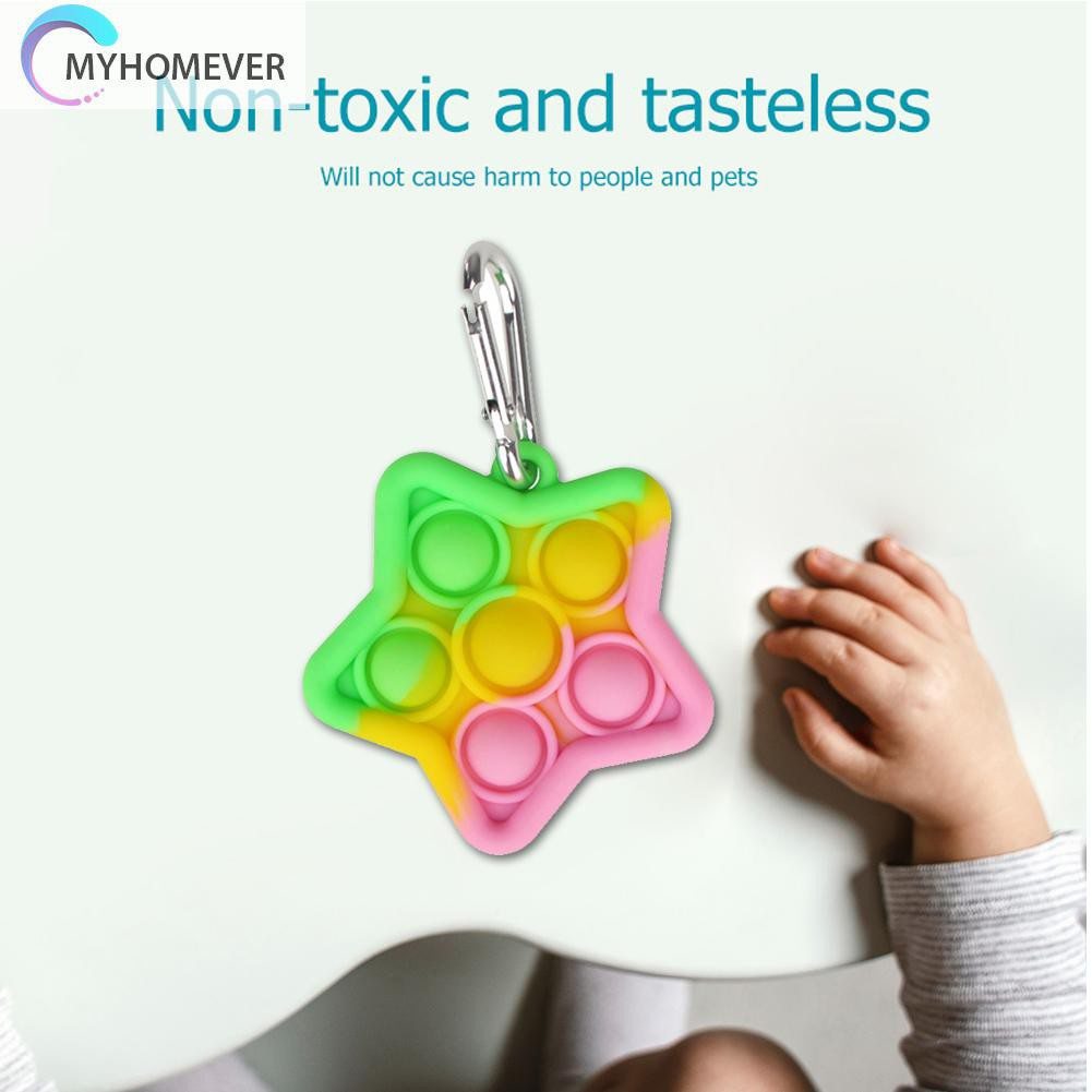 Pop It Fidget Đồ chơi Carambola Five Pointed Star Push Bubble Sensory Autism Relief Stress Đồ chơis