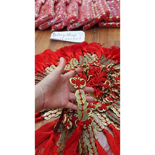 COMBO 06 đồng xu ngũ đế + 10 dây ngọc trang trí tết