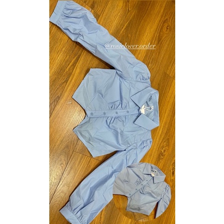 Set bộ rời áo sơ mi tay dài kiểu nữ kèm áo gile len croptop ba lỗ và chân váy ngắn xếp ly sọc caro - Order taobao