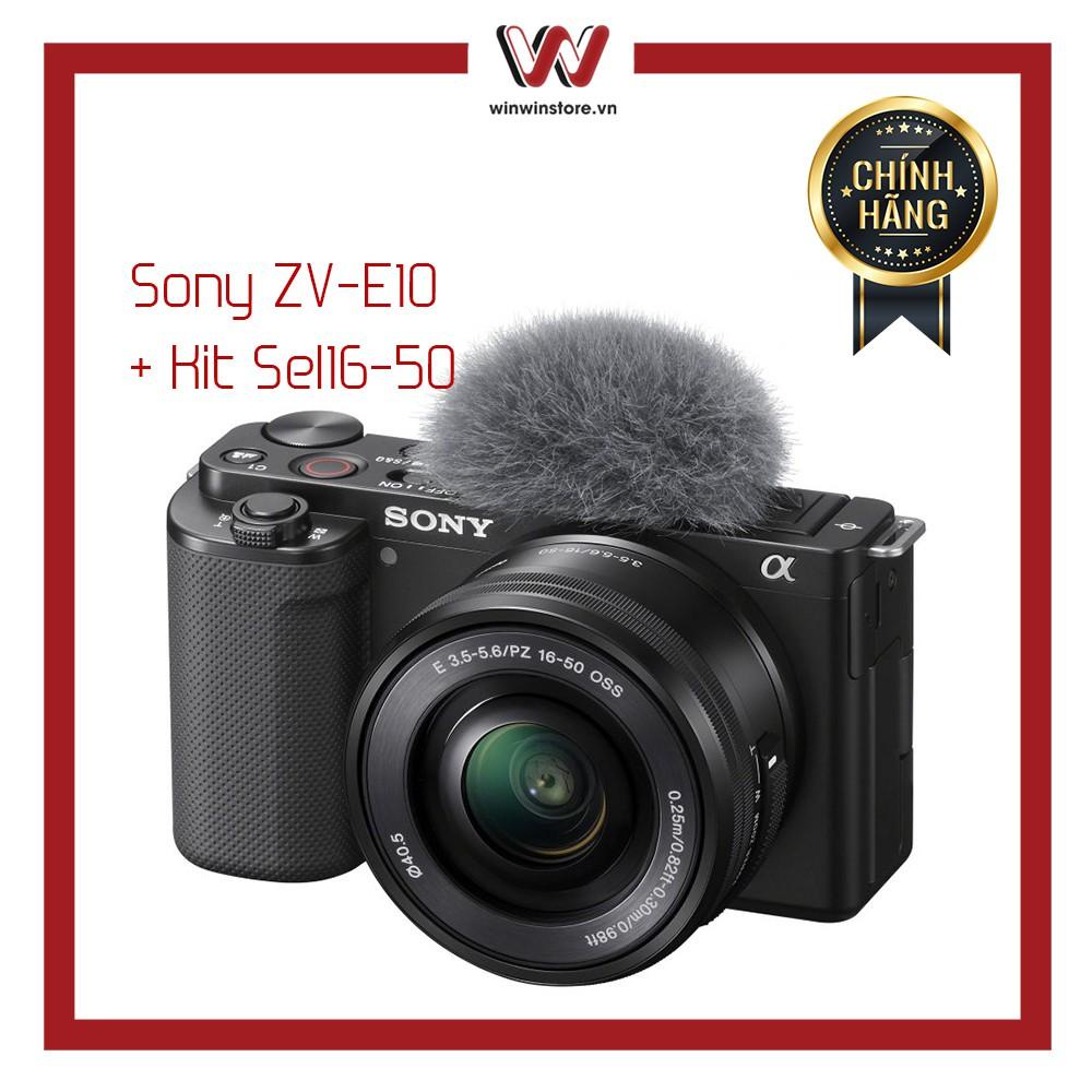 Máy ảnh Sony ZV-E10 kèm ống kính kit 16-50mm - Tặng kèm bộ quà