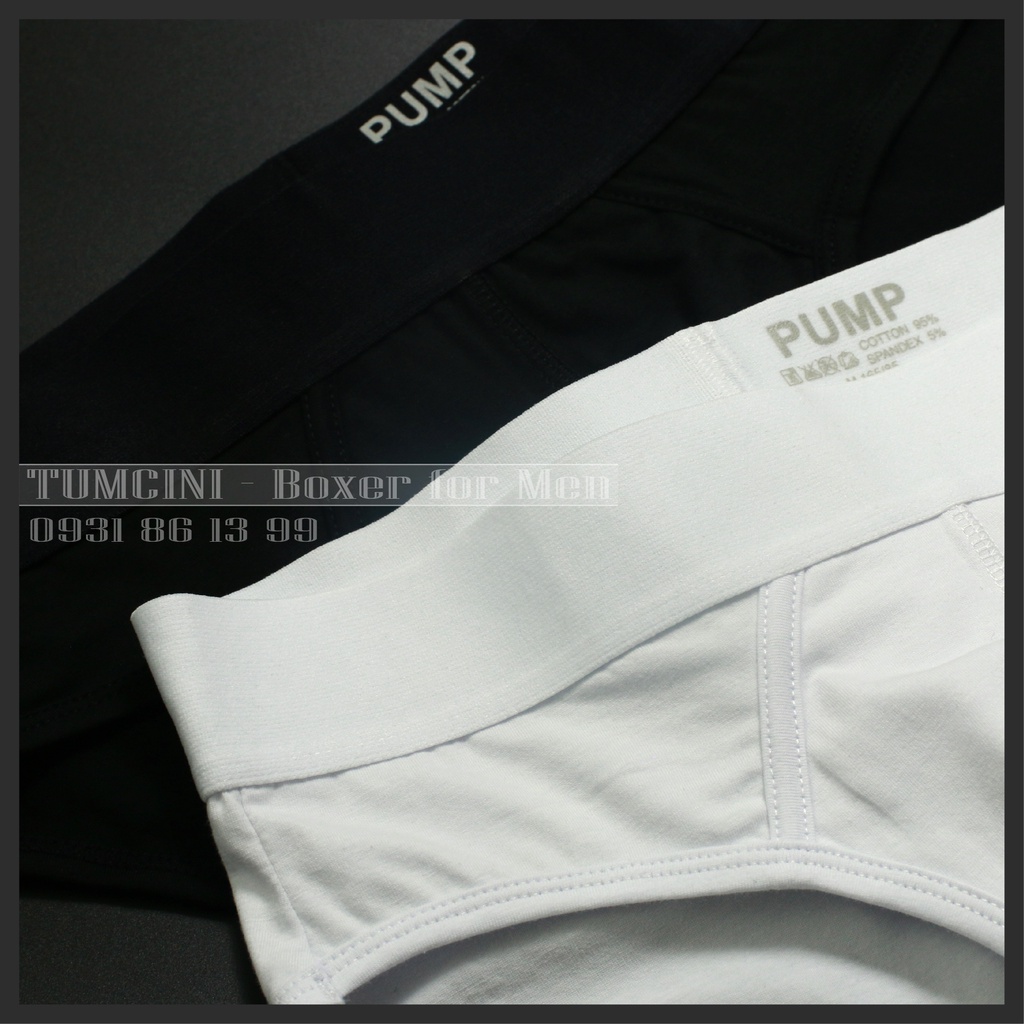 Quần lót nam tam giác sịp chéo cao cấp cotton co giãn 4 chiều thể thao Pump Tumcini P01