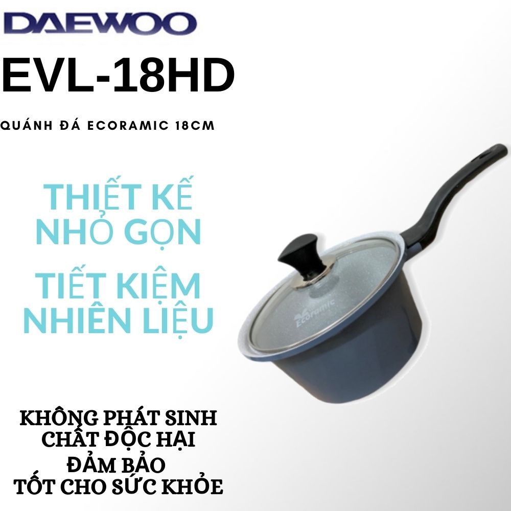 Quánh Ecoramic 18cm (Xanh dương) EVL-18HD