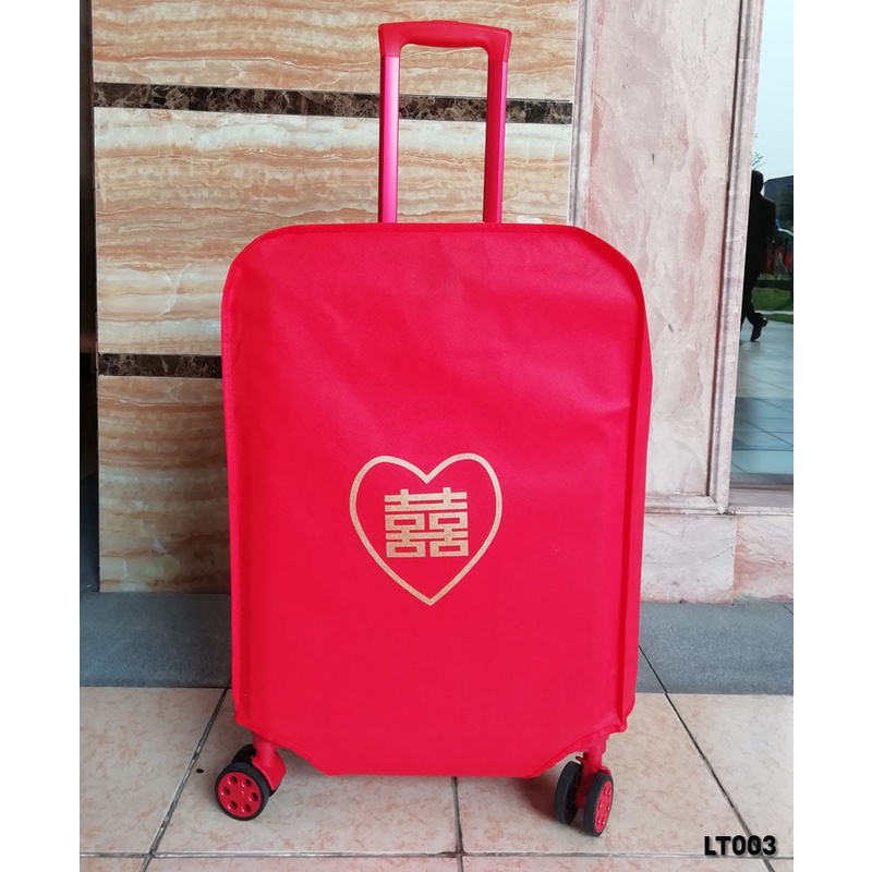 Áo Trùm Vali Màu Đỏ có in hoạ tiết giá rẻ LT-003