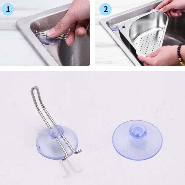 Rổ lọc rác bồn rửa chén ngăn tắc bồn rửa,không ghê tay | Khay lọc rác bồn rửa chất liệu INOX 304 siêu bền