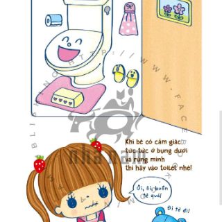 Sách - Ehon Bé gái đi toilet