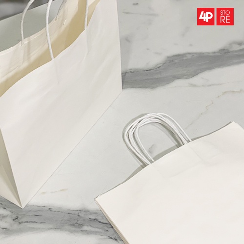 01 TÚI GIẤY KRAFT TRẮNG NGÀ 32X24X11CM SIÊU XỊN - HỎA TỐC