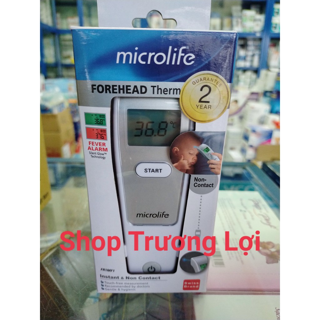 Nhiệt Kế Điện Tử Hồng Ngoại Microlife FR1MF1 Thụy Sĩ - Bảo Hành Chính Hãng 2 Năm, Lỗi Do NSX 1 đổi 1