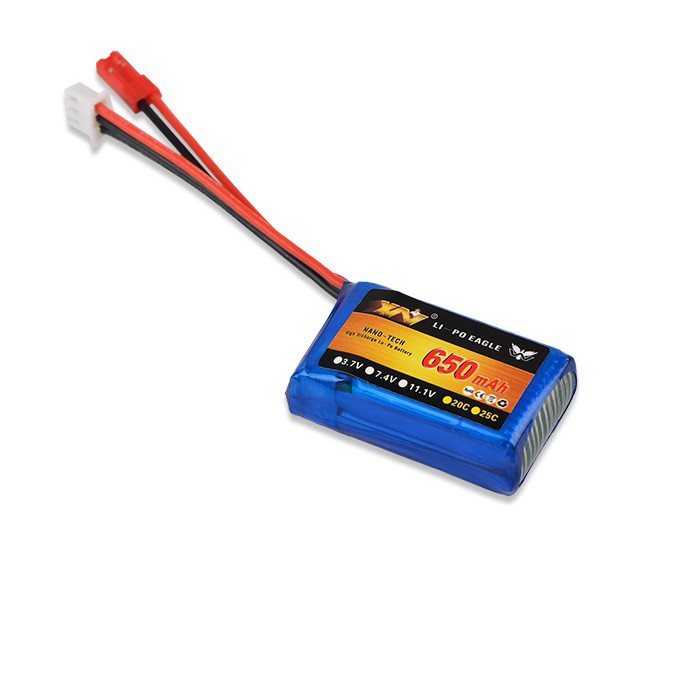 bin nanoteach thế hệ mới 3s 650mah 25C đầu jst