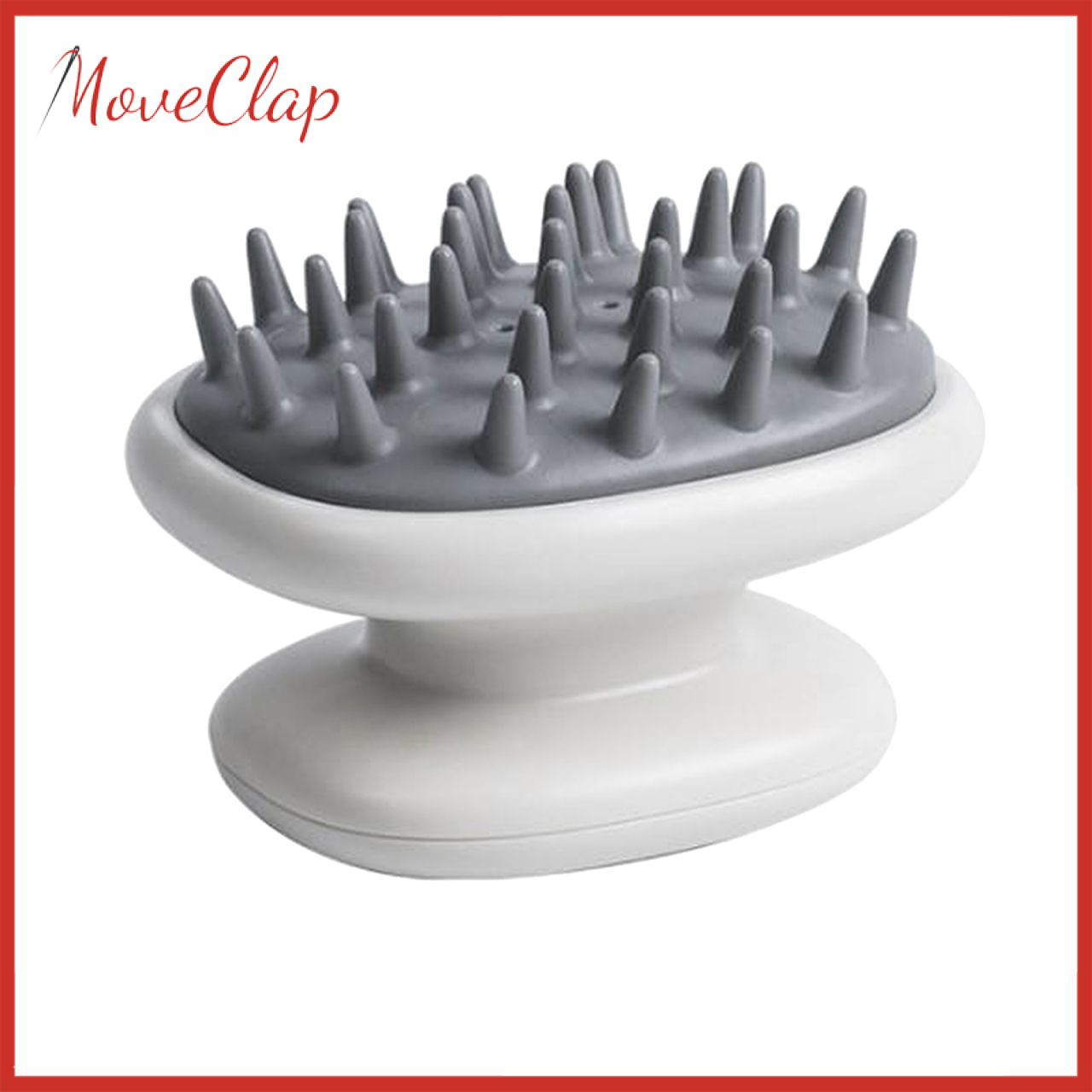 MoveClap Handheld Shower Hair Scalp Shampoo Massager Brush Head Scrubber Salon