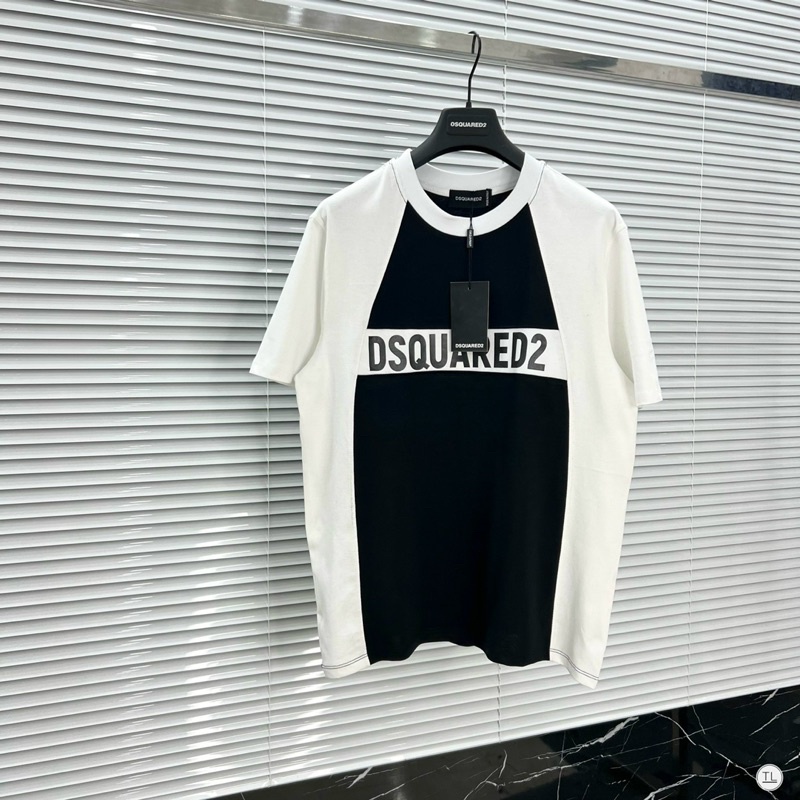 Áo phông DSQII pha sườn siêu nét -Áo phông nam nữ mix đôi đỉnh cao