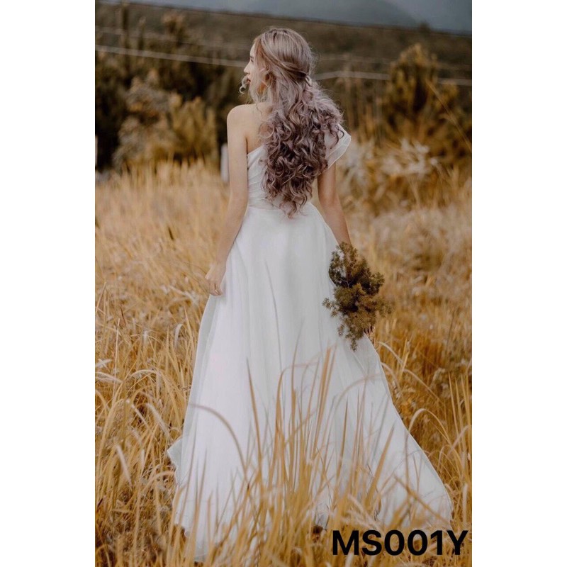 đầm maxi lệch vai bèo