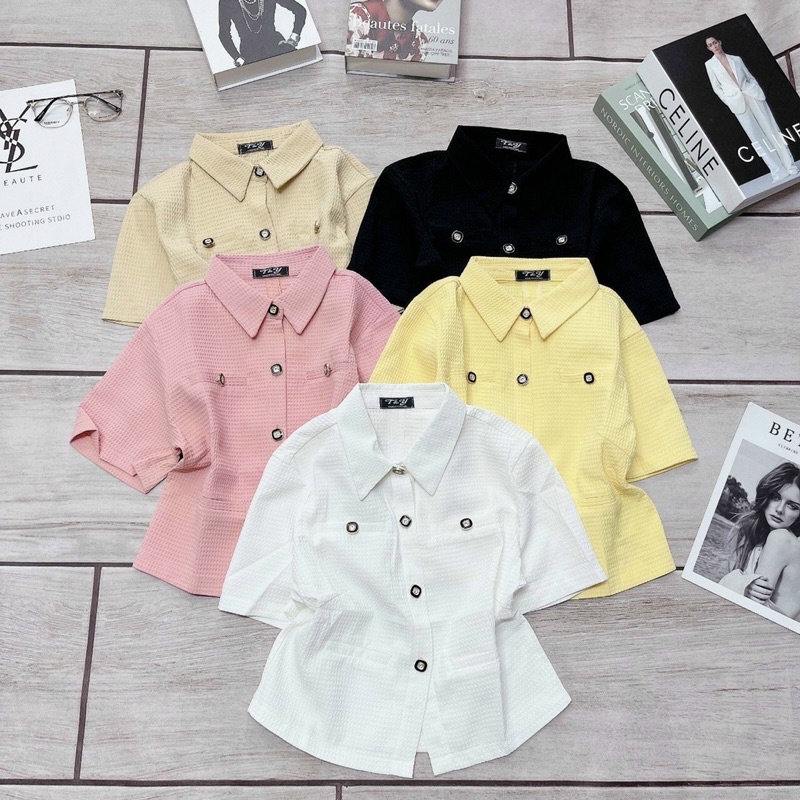 ÁO KIỂU THIẾT KẾ FORM NGẮN