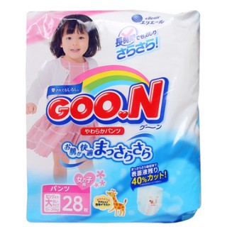 Bỉm quần Goon nội địa Nhật size XXL28 girl (13kg đến 25kg)