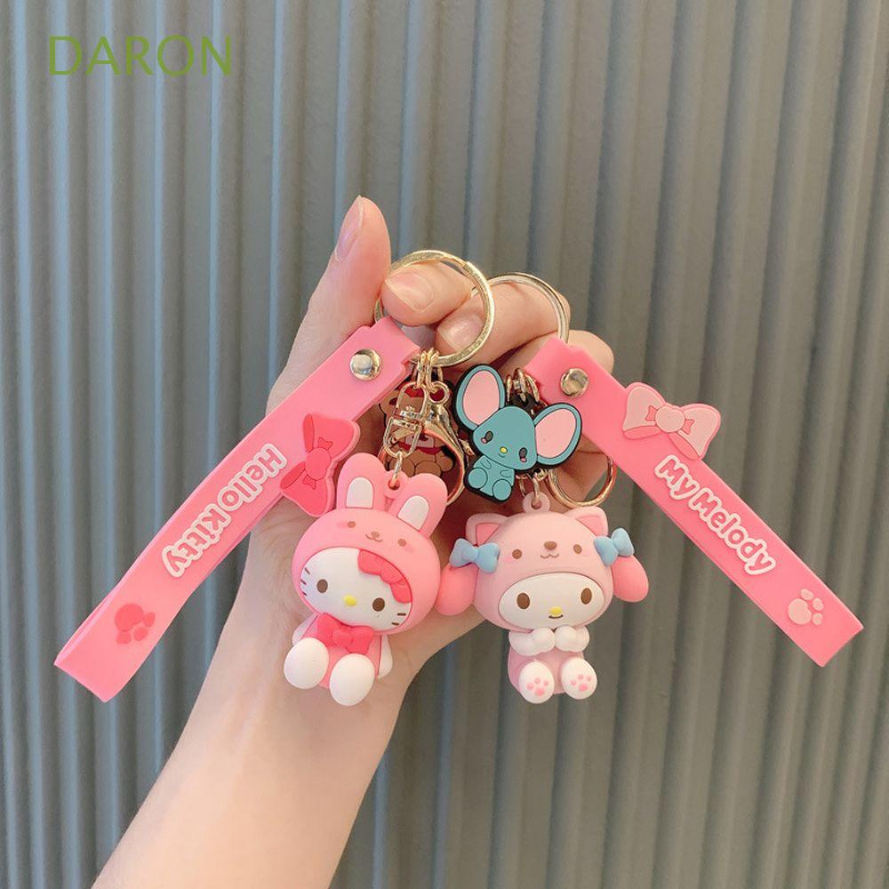 Daron Kuromi Móc Khóa Mặt Hình Chú Chó Mylody Cinnamoroll Trang Trí Xe Hơi / Túi Xách Yugui Hợp Thời Trang