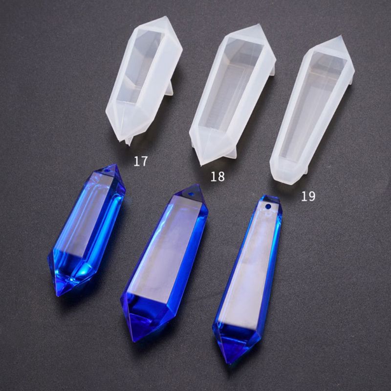 Flgo * Soft Crystal UV epoxy Mould DIY Pendant Jewelry Silicone Molds