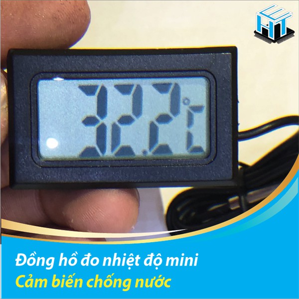 Đồng hồ đo nhiệt độ mini cảm biến chống nước