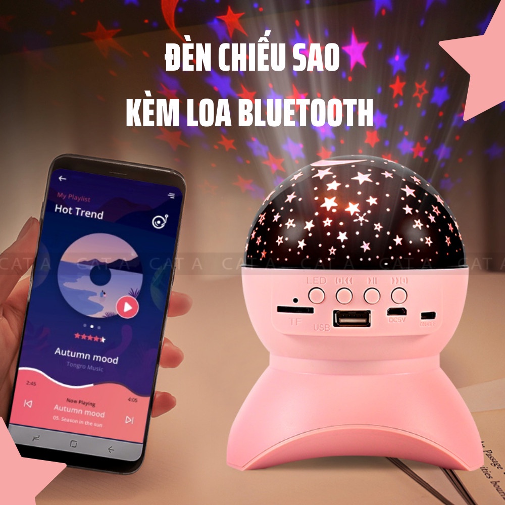 Loa Bluetooth Kết Hợp Đèn Ngủ Chiếu Sao Bầu Trời - Kết Nối Bluetooth Nhanh Chóng, Loa Bluetooth XY890
