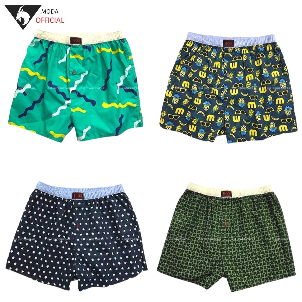 Quần Short Đùi Nam - Quần Ngủ Nam H33   MODA Sợi Vãi KATE Mặc Thoáng Mát Dễ Chịu Nhiều Màu Sắc