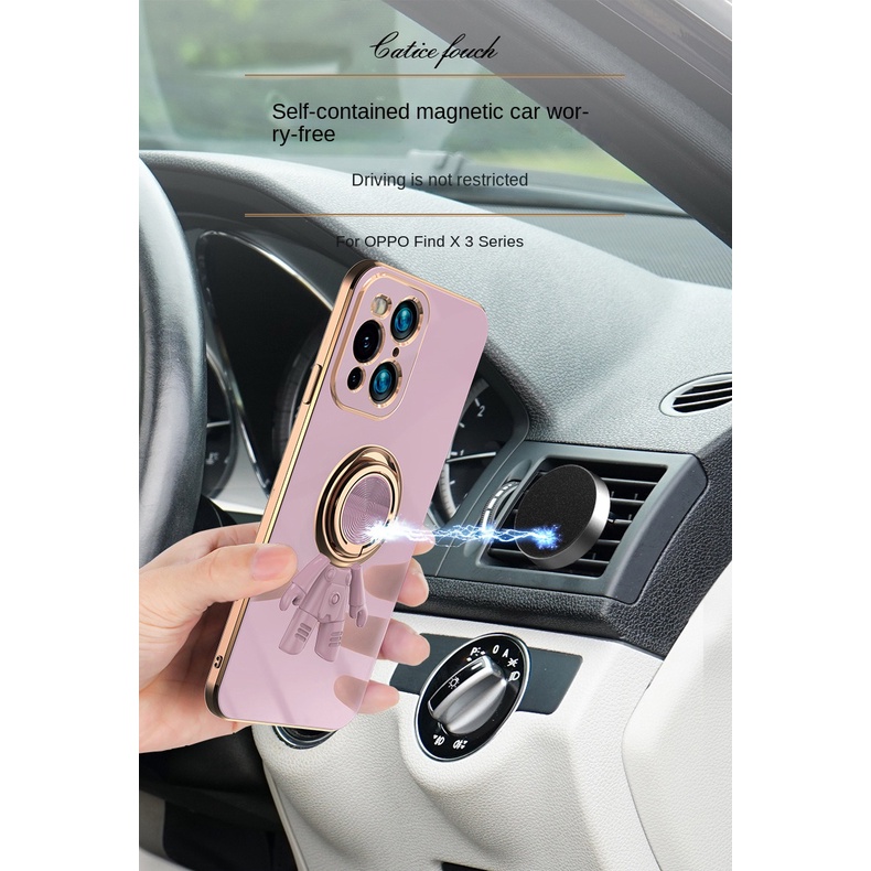 Ốp Điện Thoại Chống Sốc Hình Phi Hành Gia Cho OPPO Find X3 Pro