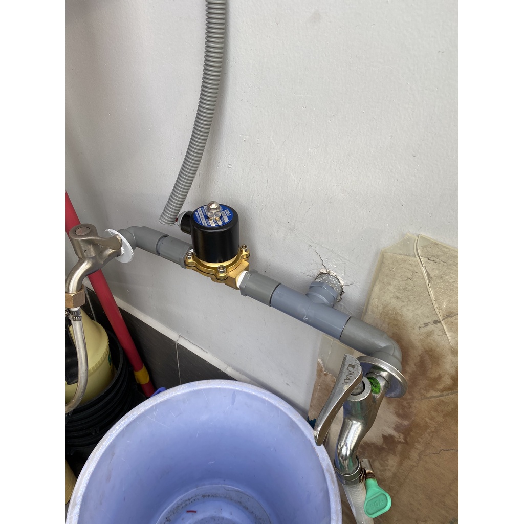 Combo van điện từ khóa nước và công tắc hẹn giờ tưới tự động dùng trong hệ thống tưới cây tưới phun sương - MHL