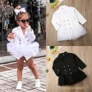 Đầm xòe tay dài phối ren xinh xắn cho bé gái