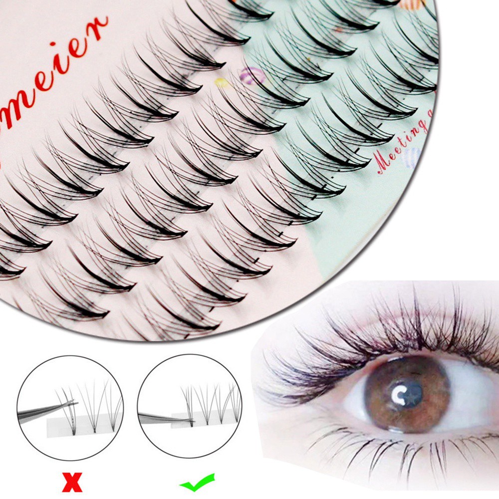 [Hàng mới về] Bộ 60 cụm lông mi giả Tingmeien siêu mỏng nối mi thời trang chuyên dụng