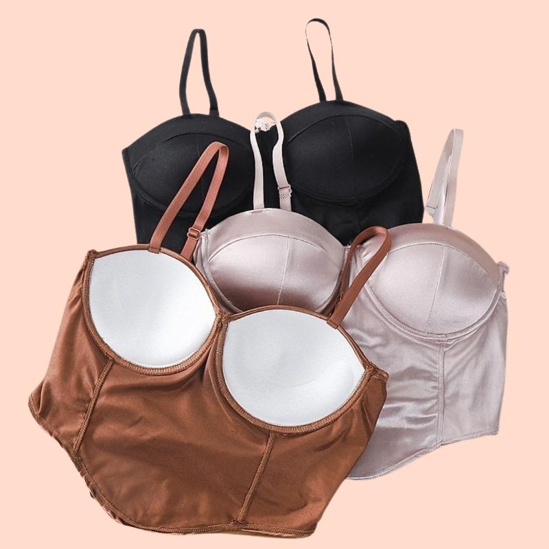 Áo Lót Nữ 2 Dây Su Official Áo Bra Nâng Ngực Phi Lưng Thun 00881