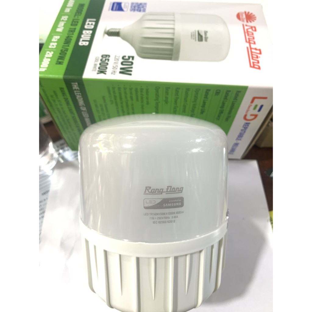 Bóng đèn LED Trụ 20W, 30W, 40W, 50W 60W, 80W Rạng Đông Ánh Sánh Trắng cao cấp