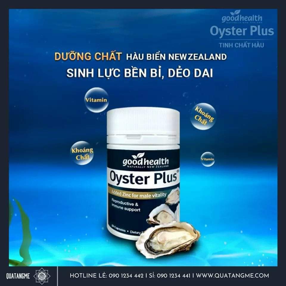 Tinh chất hàu New Zealand Good Health Oyster Plus tăng cường sinh lý nam giới Healthycare BeautiMax