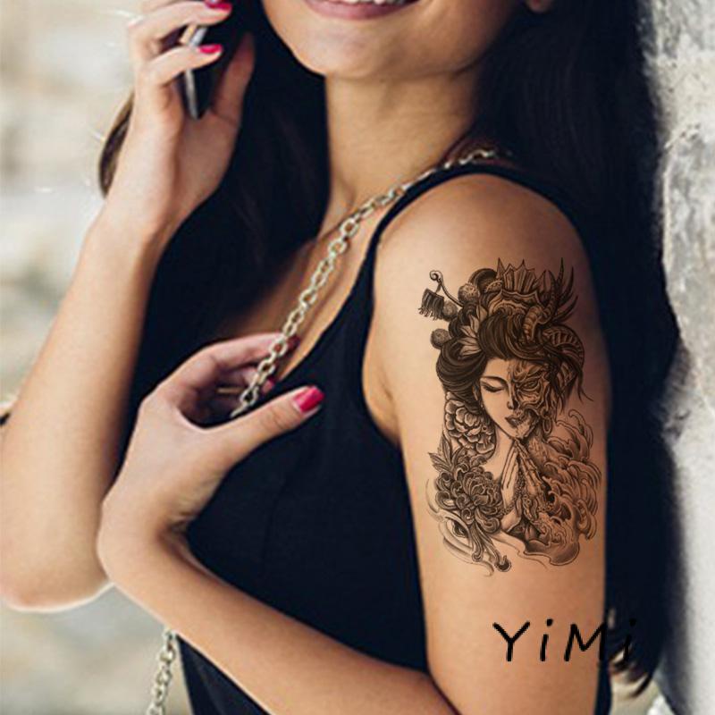 Miếng dán hình xăm tạm thời SAI MAGIC TATTOO 18CM×11CM chống thấm nước lâu trôi lên đến 2 tuần
