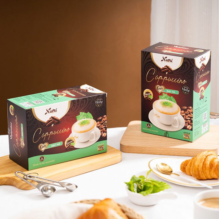 Cà phê hòa tan Capuchino bạc hà Vinanutrifood, Hộp 15g x 12 gói | BigBuy360 - bigbuy360.vn