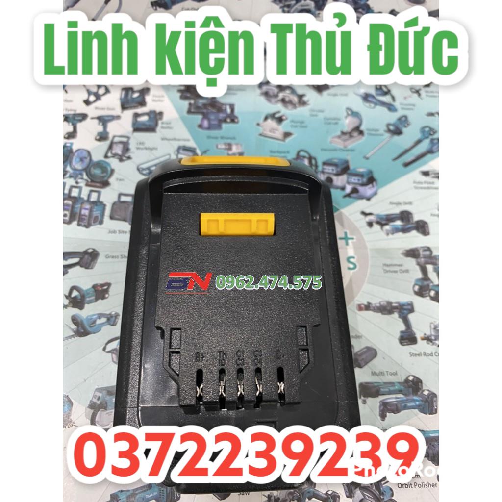 Lktd BN. Vỏ mạch pin Dewalt 18V Li-ion full tem, 1 hàng cell, có Led báo, nhận sạc zin.