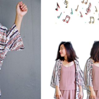 Áo kimono thổ cẩm WHITE BROCADE