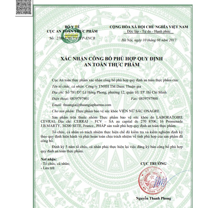 ❤ Viên Nữ Sắc Onagre - Giúp Giảm Triệu Chứng Của Tiền Mãn Kinh & Làm Đẹp Da