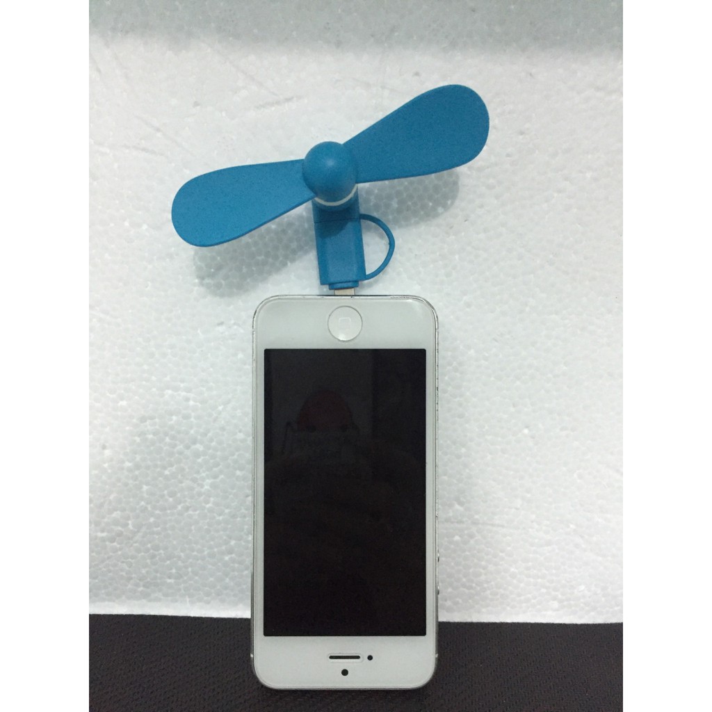 Quạt Mini 2 cổng Iphone,Samsung