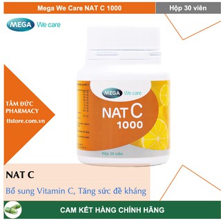 NAT C 1000 - Mega We Care [Hộp 30-60 viên]