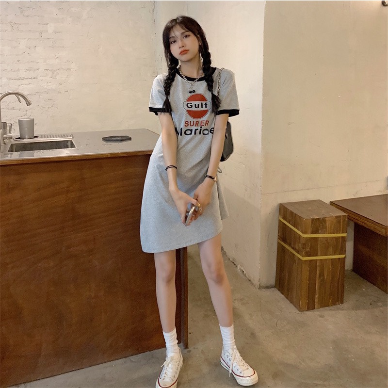 Váy Mari chất bo cotton dày, mềm co dãn tốt, rút hông, tôn dáng HOT