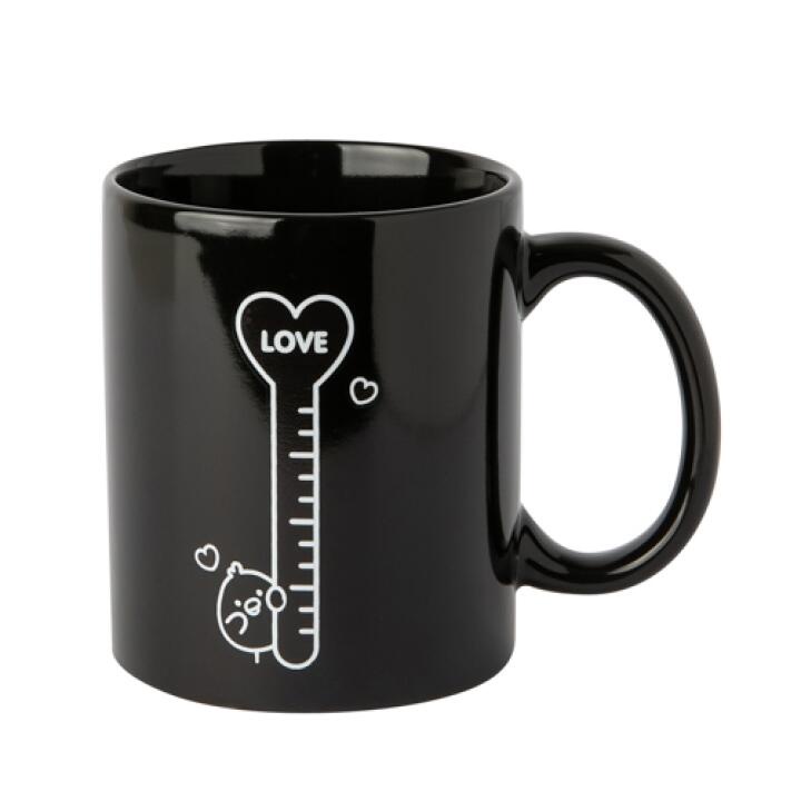 Cốc Mug Đo Độ Ấm ARTBOX Hàn Quốc Màu Đen In Hình Iren