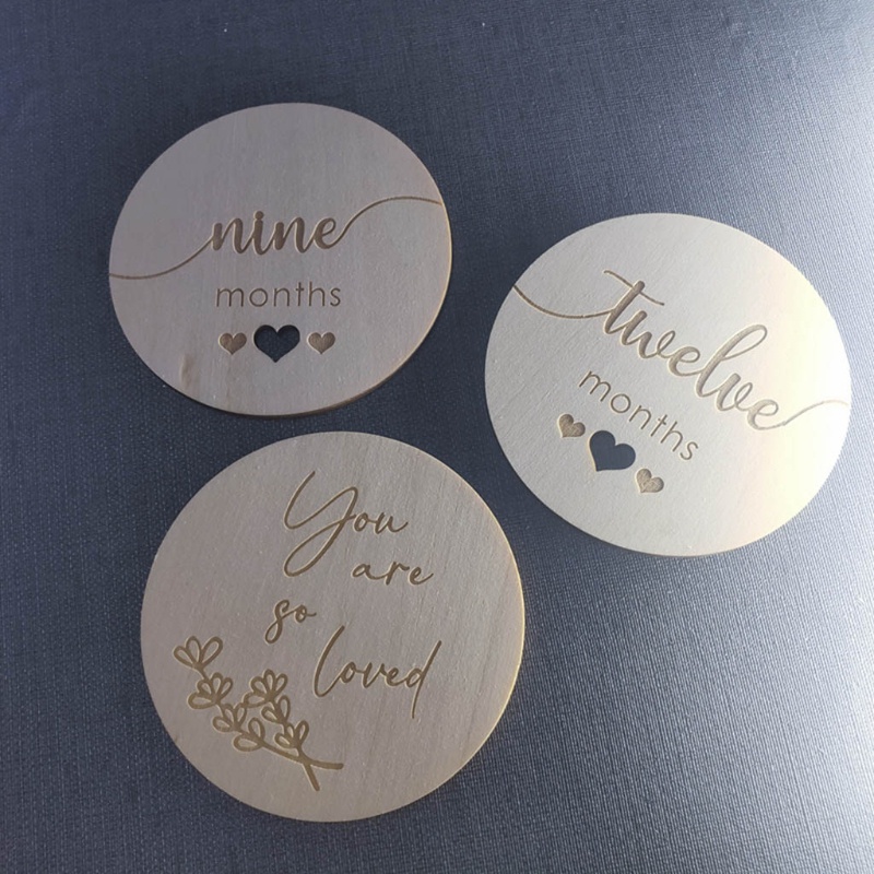 Set 15 Tấm Thẻ Ghi Âm Dùng Làm Đạo Cụ Chụp Ảnh Kỷ Niệm Cho Bé Sơ Sinh