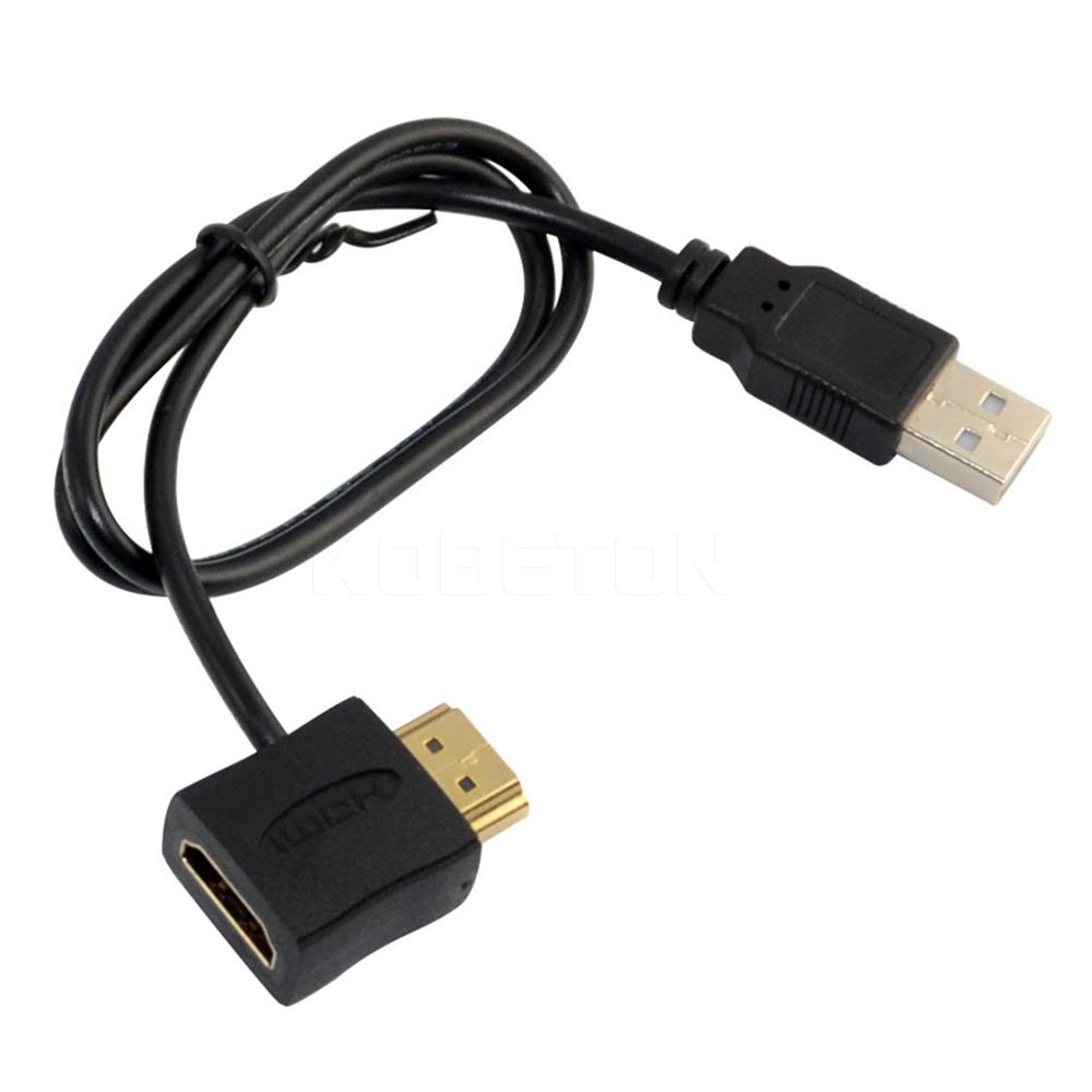 Đầu nối chuyển đổi đầu cắm HDMI cáp USB 2. 0 dài 50cm